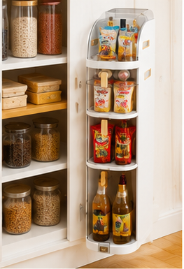 Multi-purpose storage organizer for canned food, groceries, and pantry organization