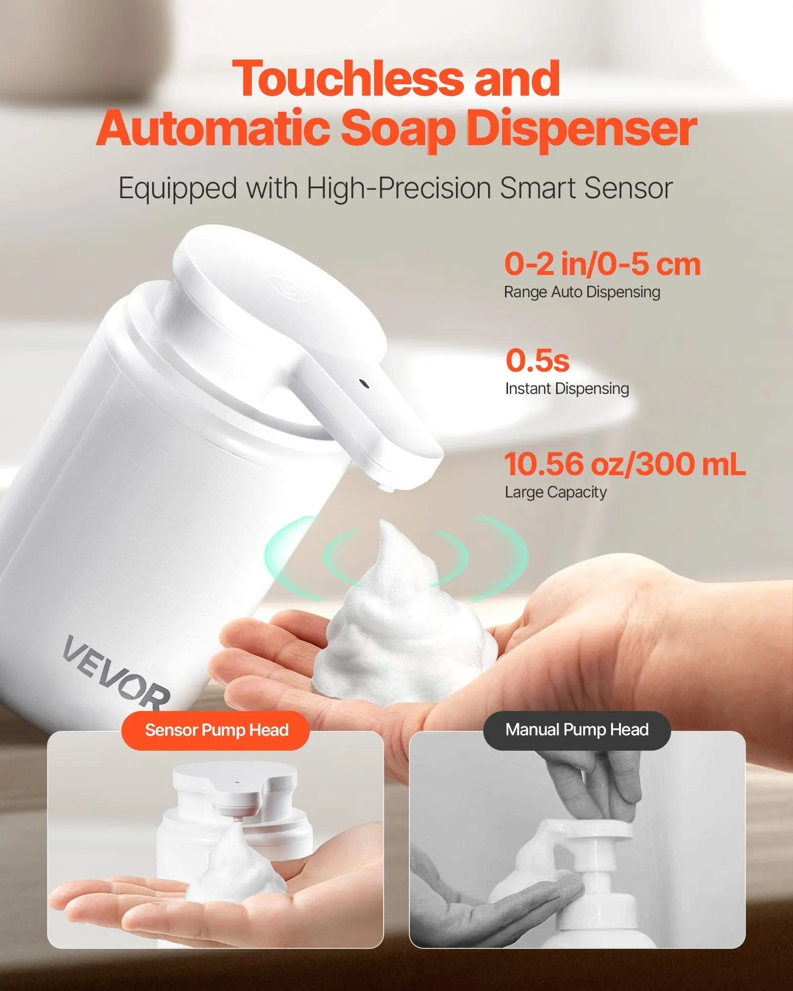 Automatic Foaming Soap Dispenser | Touchless Soap Dispenser - InfinityFinds