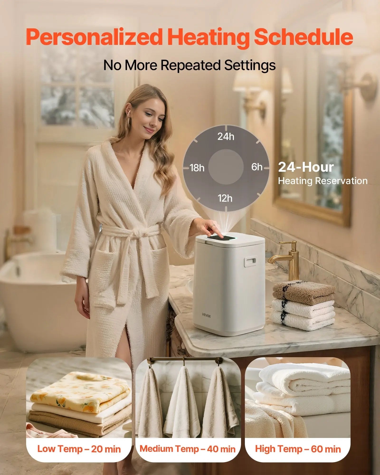 Luxury 20L Electric Towel Warmer | Heated Towel Bucket - InfinityFinds