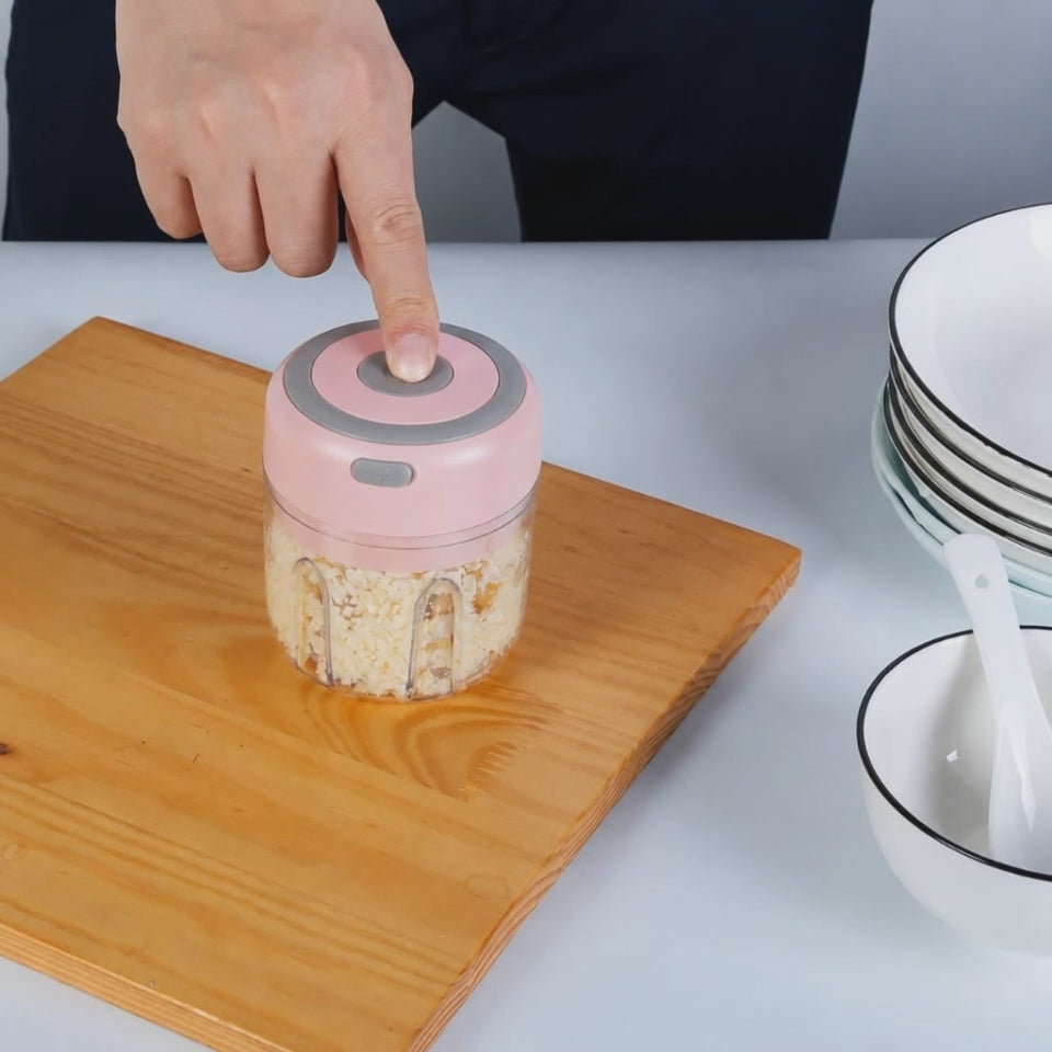 USB Rechargeable Electric Garlic Chopper.